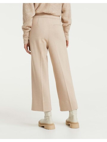 OPUS Wide leg Trousers with creases 'Misha' in Brown