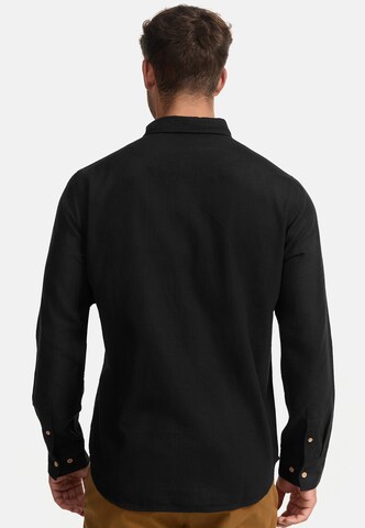 INDICODE JEANS Regular fit Button Up Shirt 'Riverside' in Black