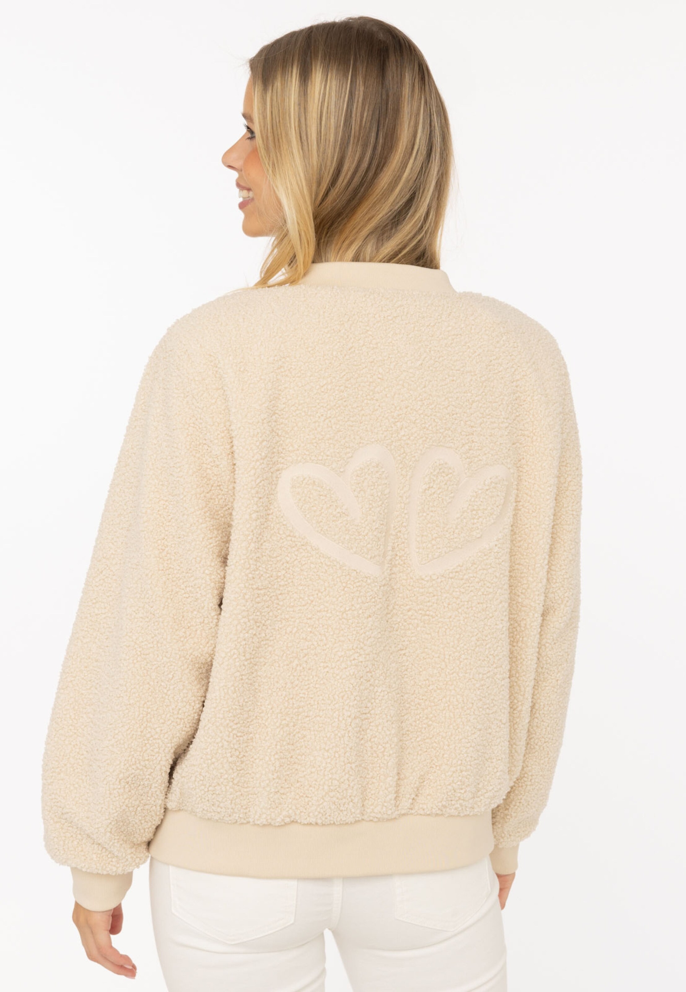 Veste de sport Zwillingsherz en beige