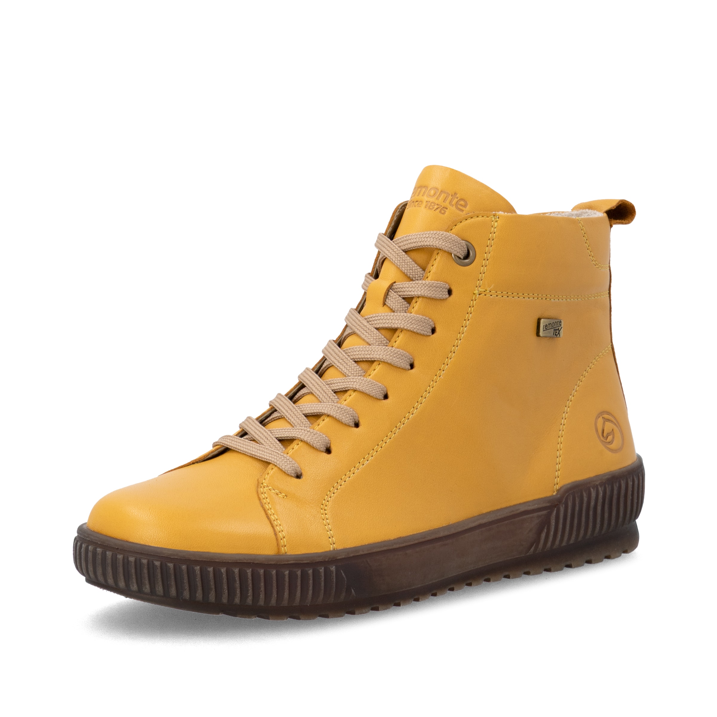 Bottines à lacets ' D0782 ' REMONTE en jaune : devant