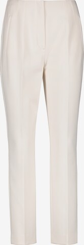 GERRY WEBER Regular Pleated Pants in White: front