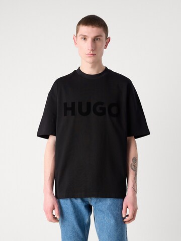 HUGO T-Shirt 'Dinkee' in Schwarz: Vorderseite