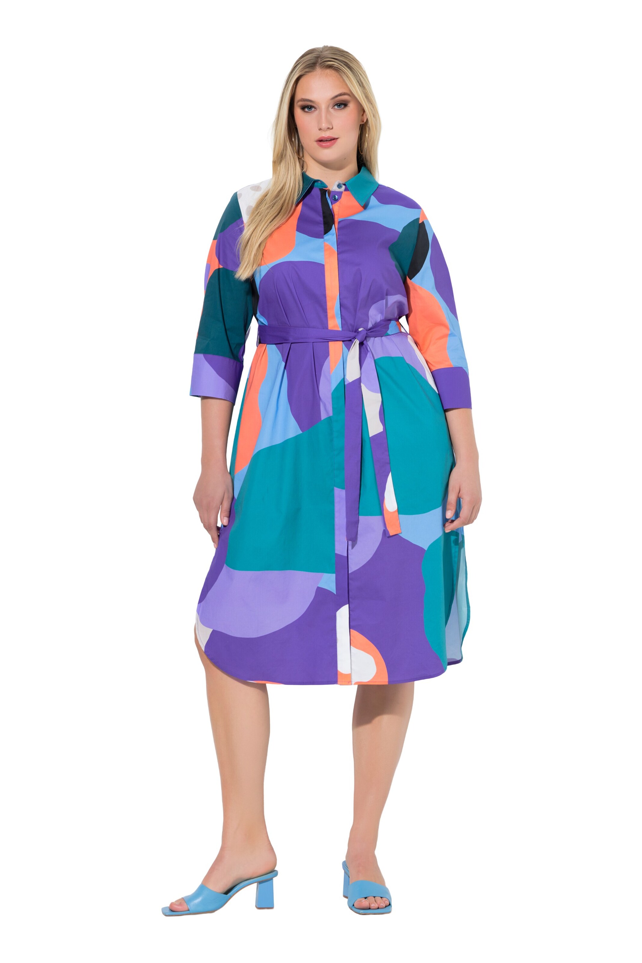 Ulla Popken Blousejurk in Lila: voorkant