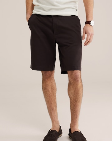 WE Fashion Свободный крой Брюки-чинос в Коричневый: спереди