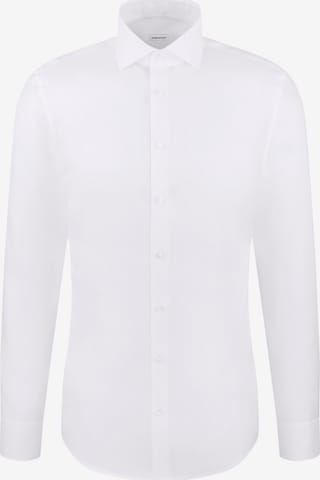 SEIDENSTICKER Regular fit Zakelijk overhemd 'Schwarze Rose' in Wit: voorkant