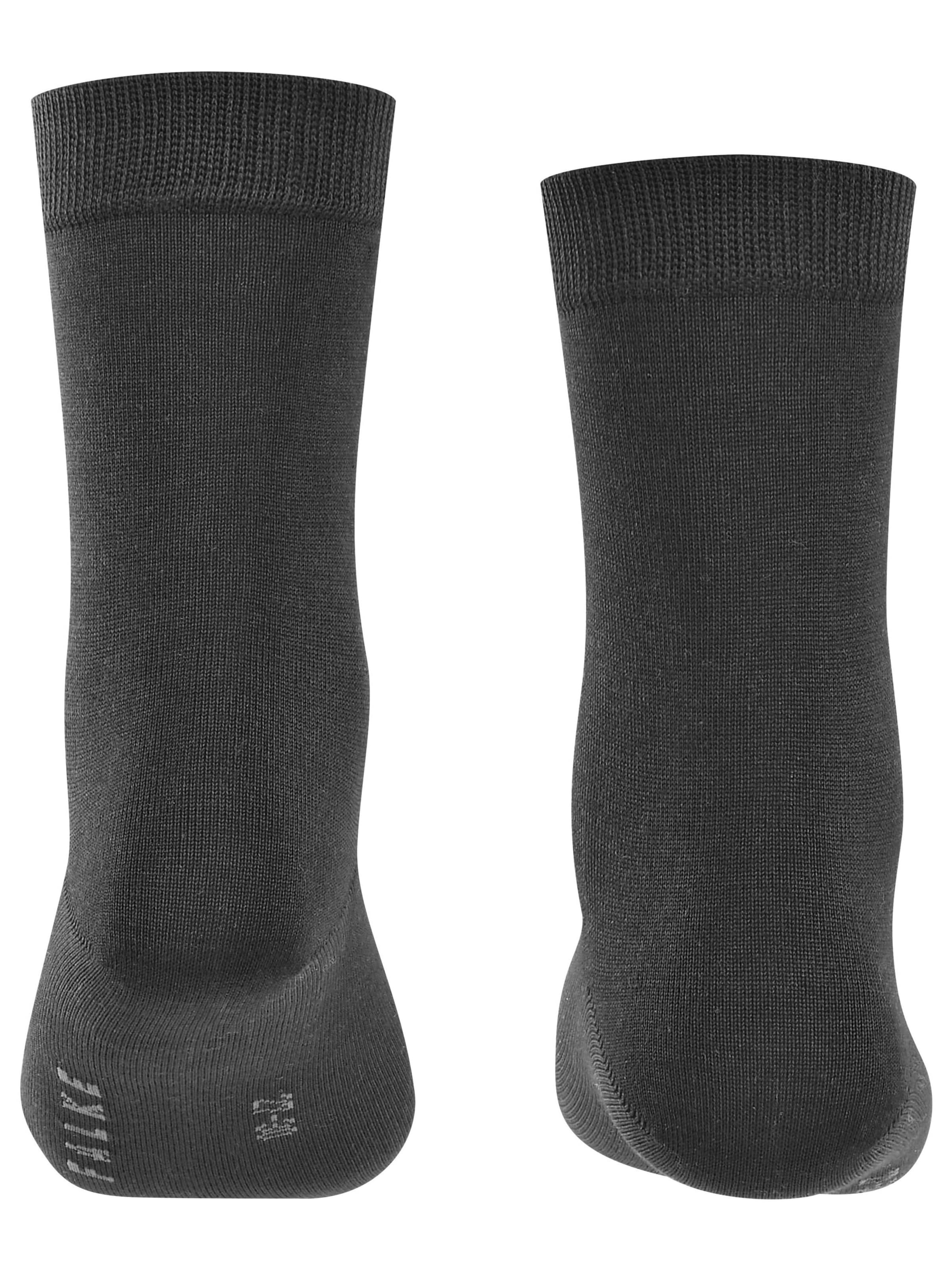 FALKE Socks 'Cotton Finesse' in Black
