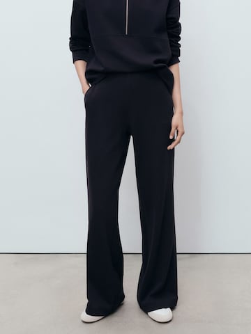 Wide Leg Pantalon 'PICOL' MANGO en bleu : devant