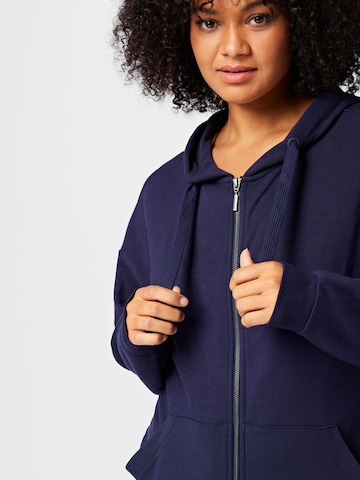 Tom Tailor Women + Sweatjacke in Blau