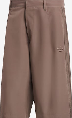 ADIDAS ORIGINALS Wide Leg Housut värissä ruskea: etupuoli