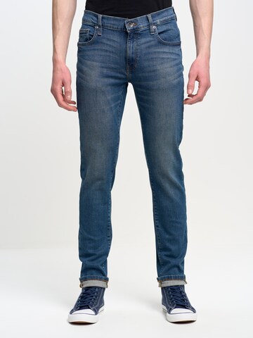 BIG STAR Slimfit Jeans 'Nader' in Blauw: voorkant