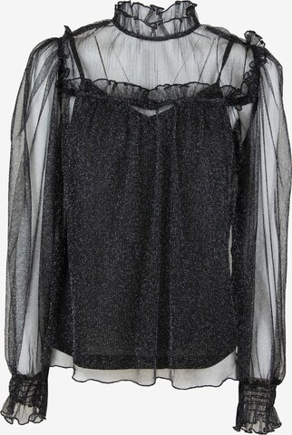 Influencer Blouse 'Sheer' in Black: front