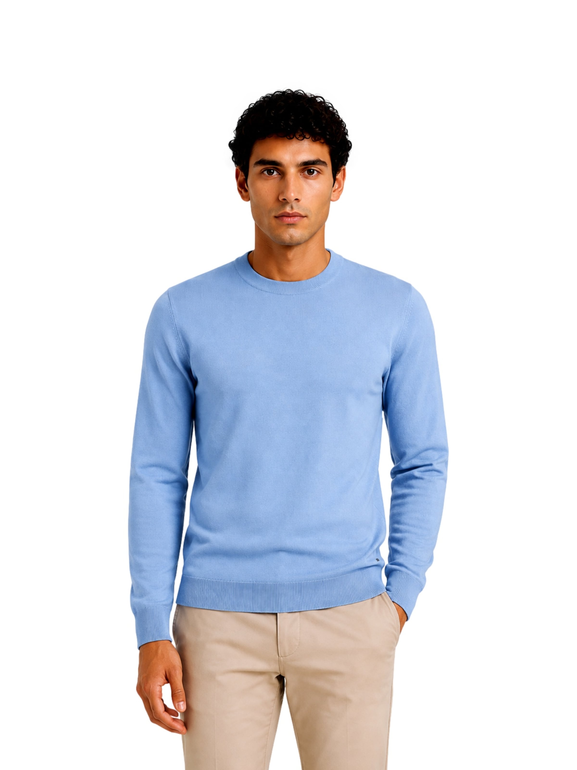 Pull-over Ragman en bleu : devant