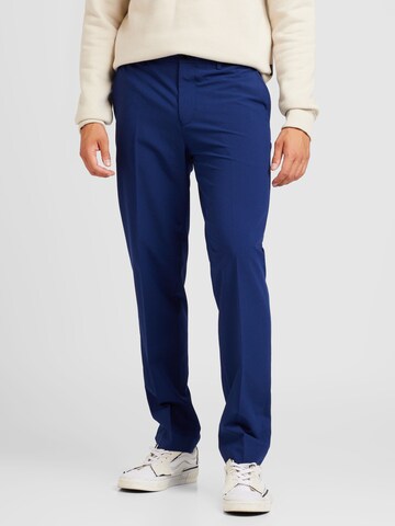 JACK & JONES Слим Плиссированные брюки 'JPRBUSHWICK HARRY' в Синий: спереди