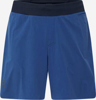 On Workout Pants in Cobalt blue / Black, Item view