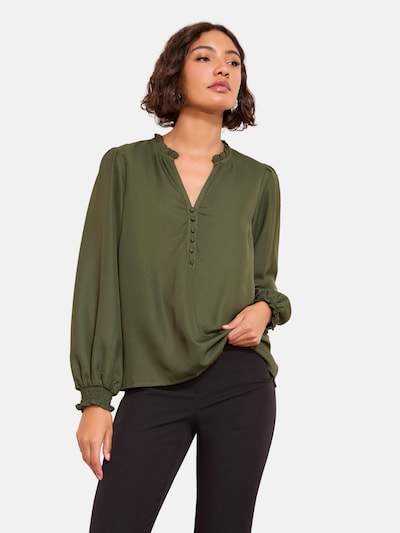 Friends Like These Blouse in de kleur Kaki, Productweergave