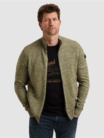 PME Legend Pullover 'Cardigan with zipper closure' i grøn: forside