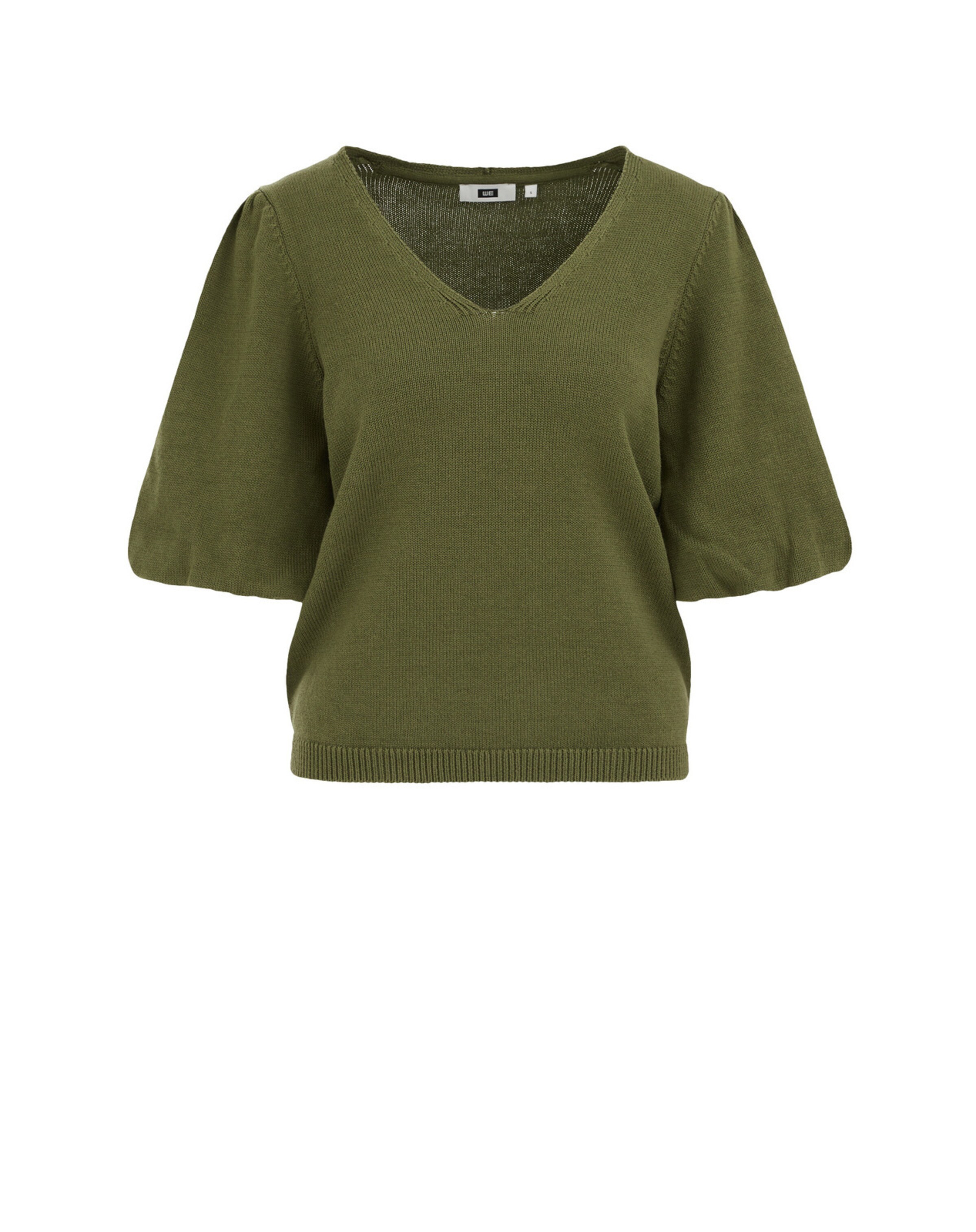 WE Fashion Sweter w kolorze zielony: przód