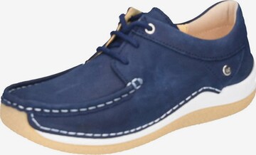 Wolky Mocassins in Blauw: voorkant