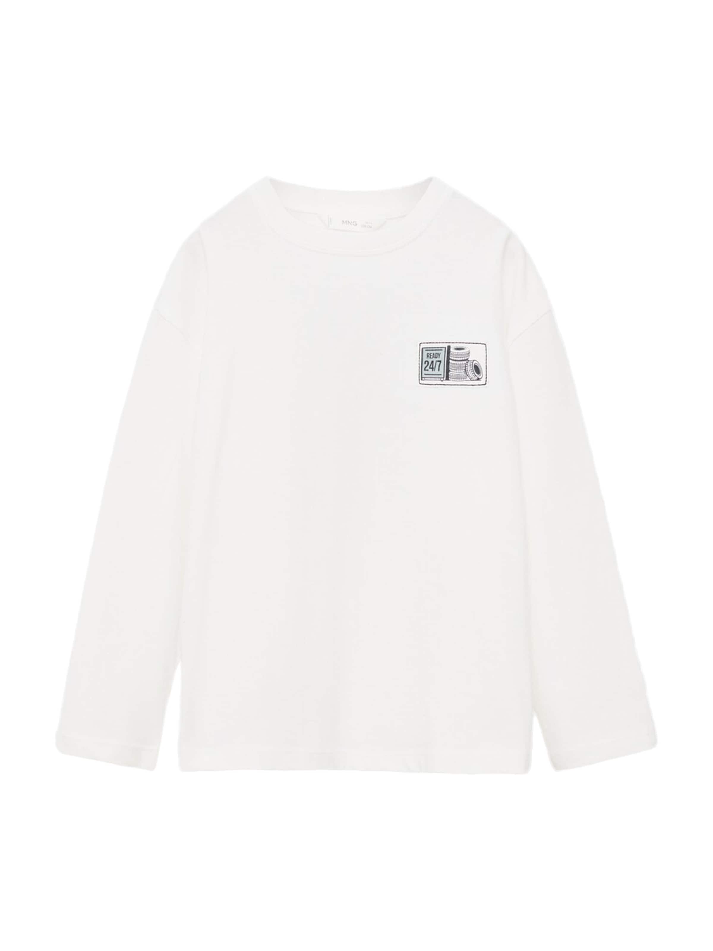 MANGO KIDS Shirt 'KEEPCALM' in Weiß: Vorderseite