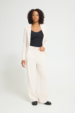ICHI Wide leg Trousers 'IHKate' in Beige