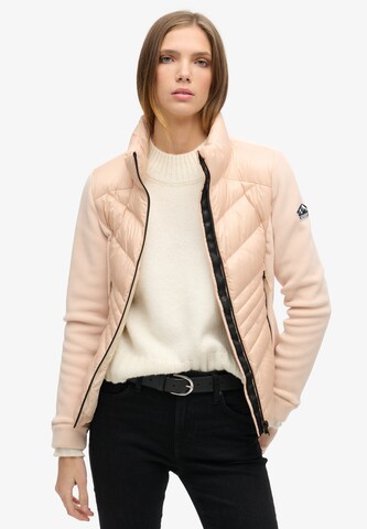 Jachetă  fleece 'Storm' de la Superdry pe bej: față