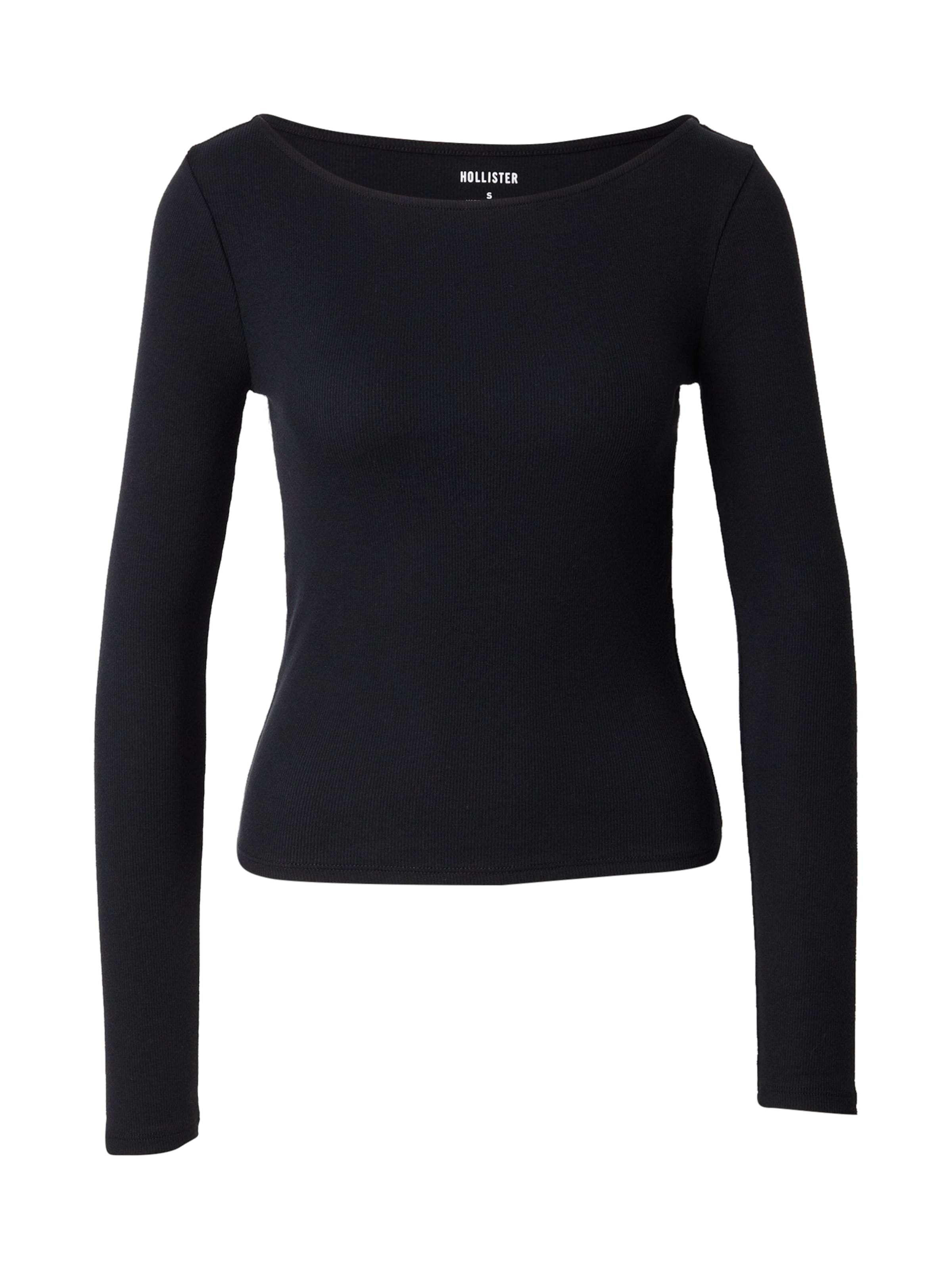 HOLLISTER Μπλουζάκι σε μαύρο: μπροστά