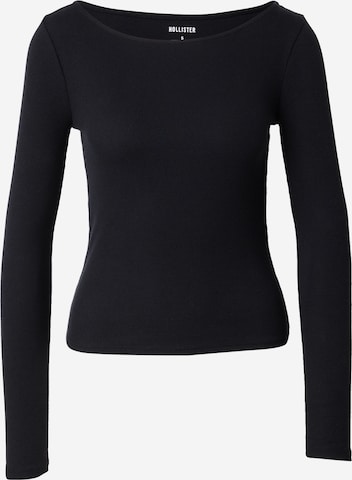 melns HOLLISTER T-Krekls: no priekšpuses