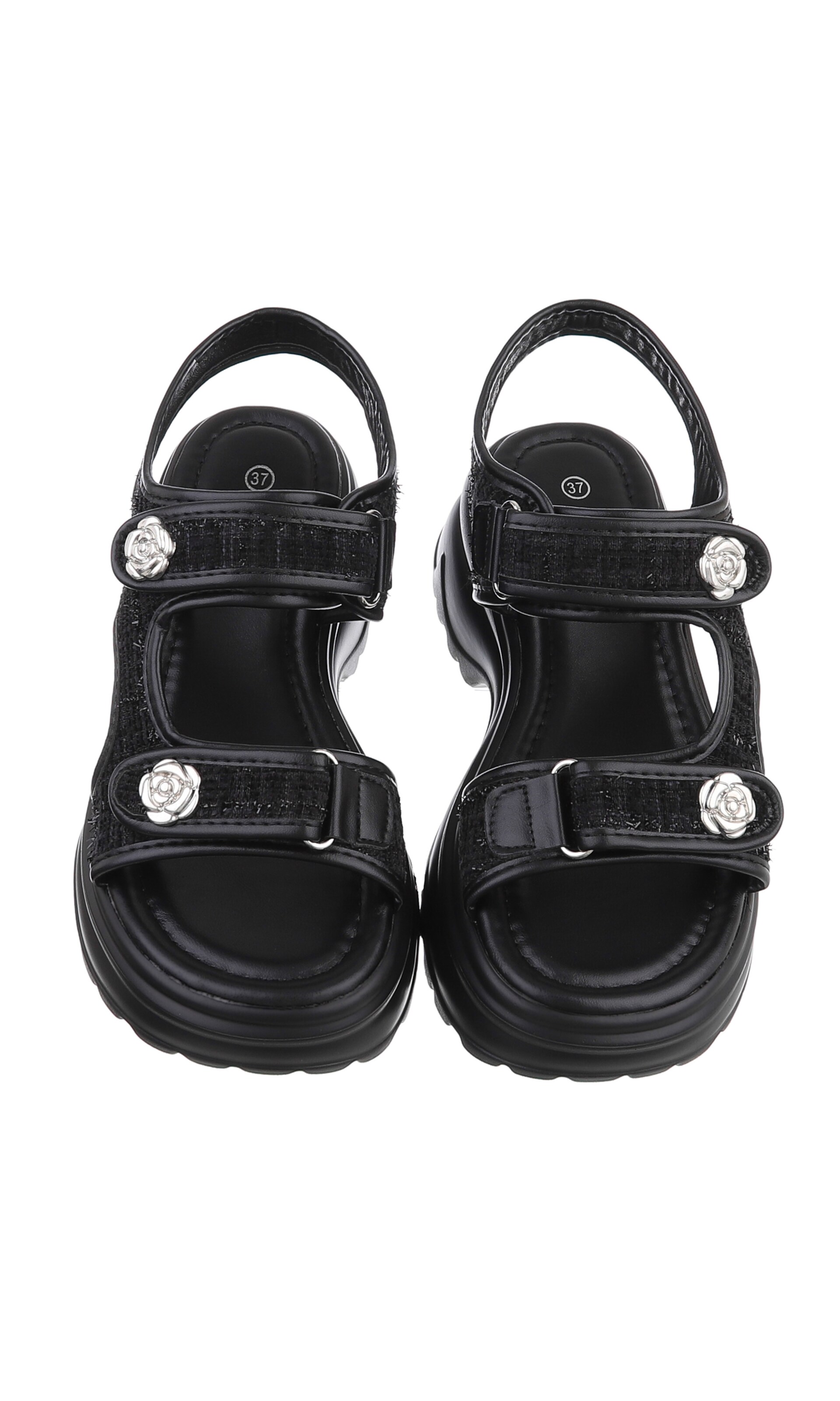 Ital-Design Sandalette in Schwarz