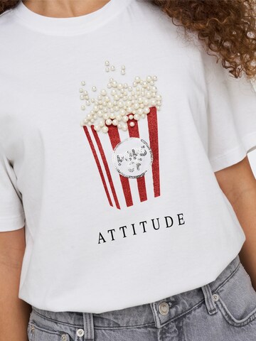 ONLY Shirt 'ONLBurst Popcorn' in White