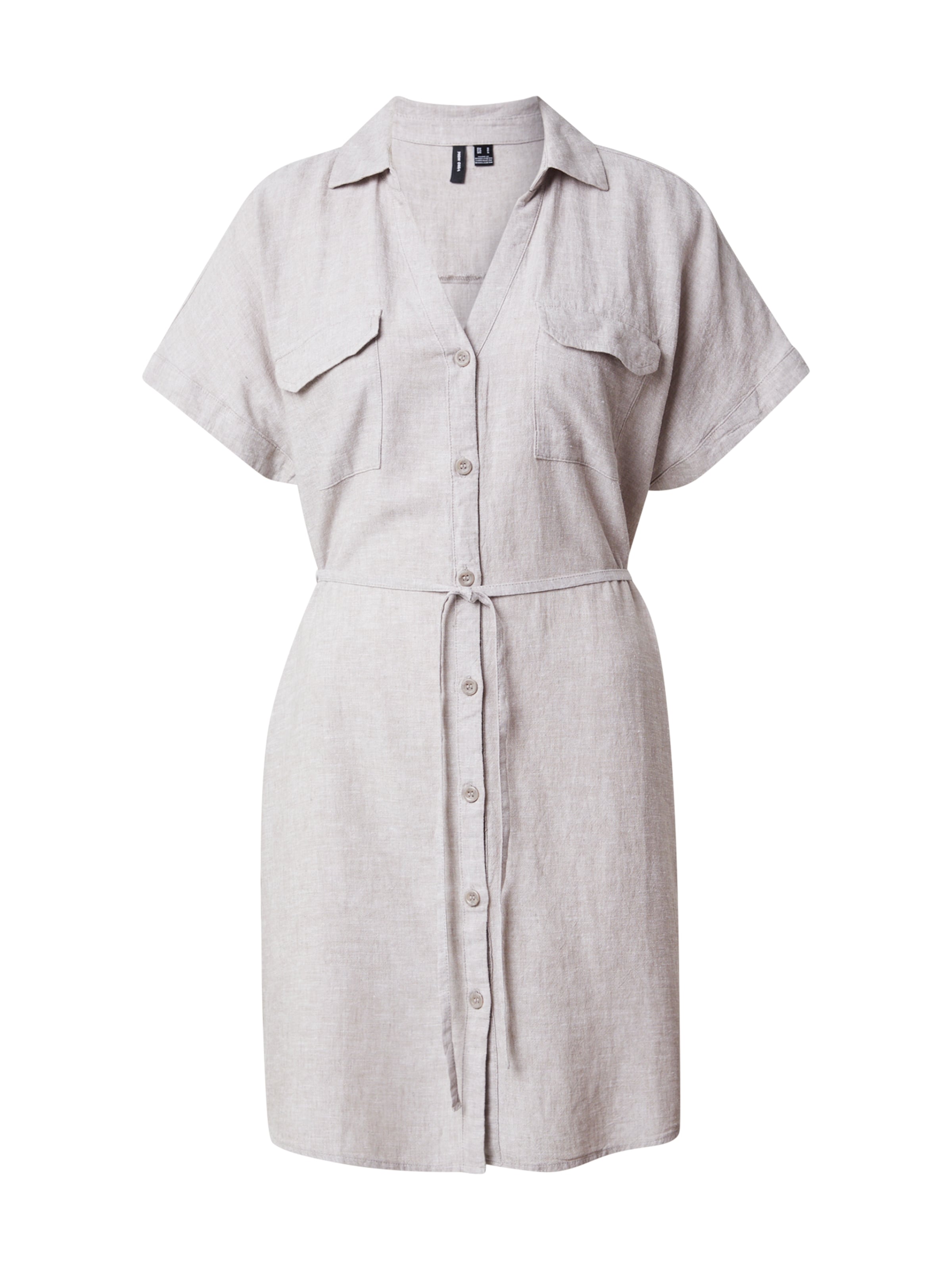 VERO MODA Shirt dress 'VMLinn' in Grey: front