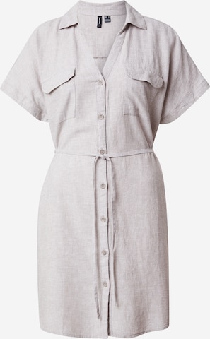 VERO MODA - Vestido camisero 'VMLinn' en gris: frente