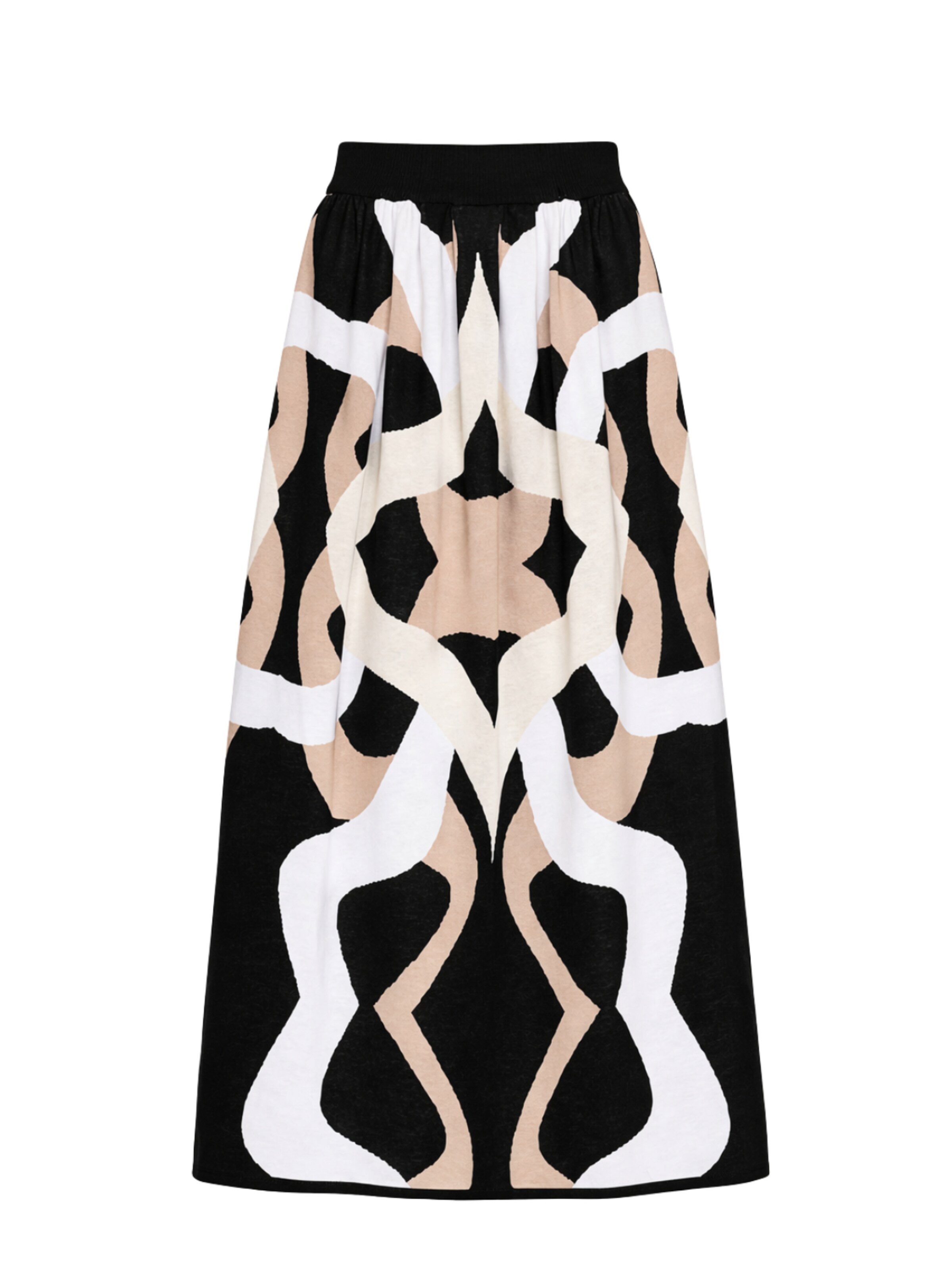 Csillag Zsuzsi - Falda 'Dreamgate Ruffled Pocket' en negro: frente