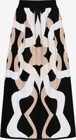 Csillag Zsuzsi - Falda 'Dreamgate Ruffled Pocket' en negro: frente