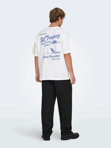 Only & Sons Shirt 'ONSMILO' in White: front