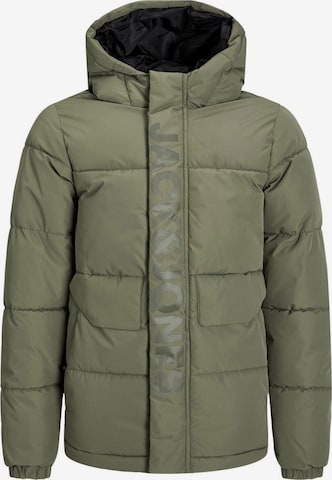 Veste mi-saison Jack & Jones Junior en vert : devant