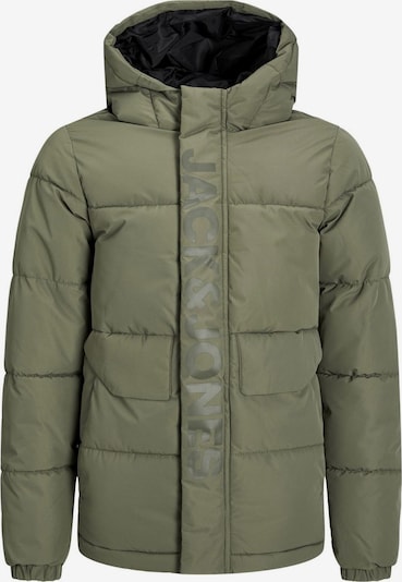 Jack & Jones Junior Veste mi-saison en vert foncé, Vue avec produit