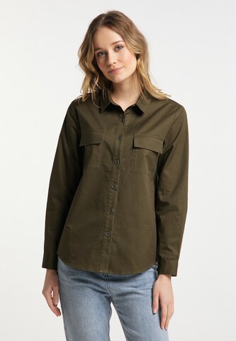 DreiMaster Vintage Blouse in Groen: voorkant