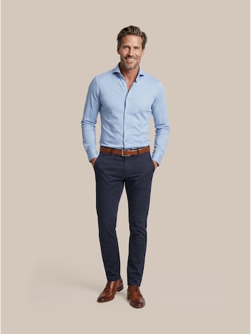 Suitable Slim fit Button Up Shirt in Blue
