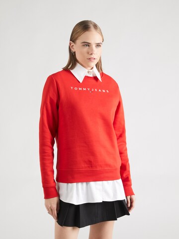 Felpa di Tommy Jeans in rosso: frontale