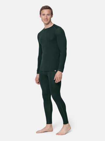 DANISH ENDURANCE Regular Functionele broek 'Merino' in Groen