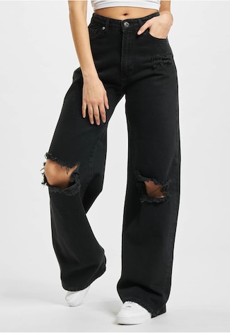 2Y Premium Loose fit Jeans in Black: front