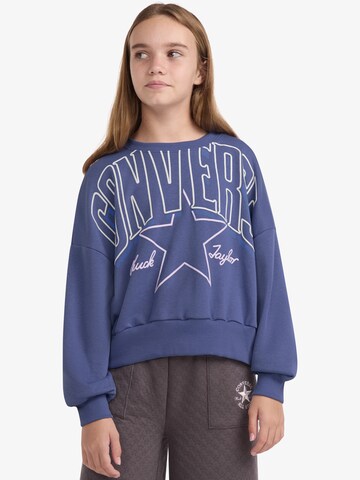 CONVERSESweater majica - plava boja: prednji dio