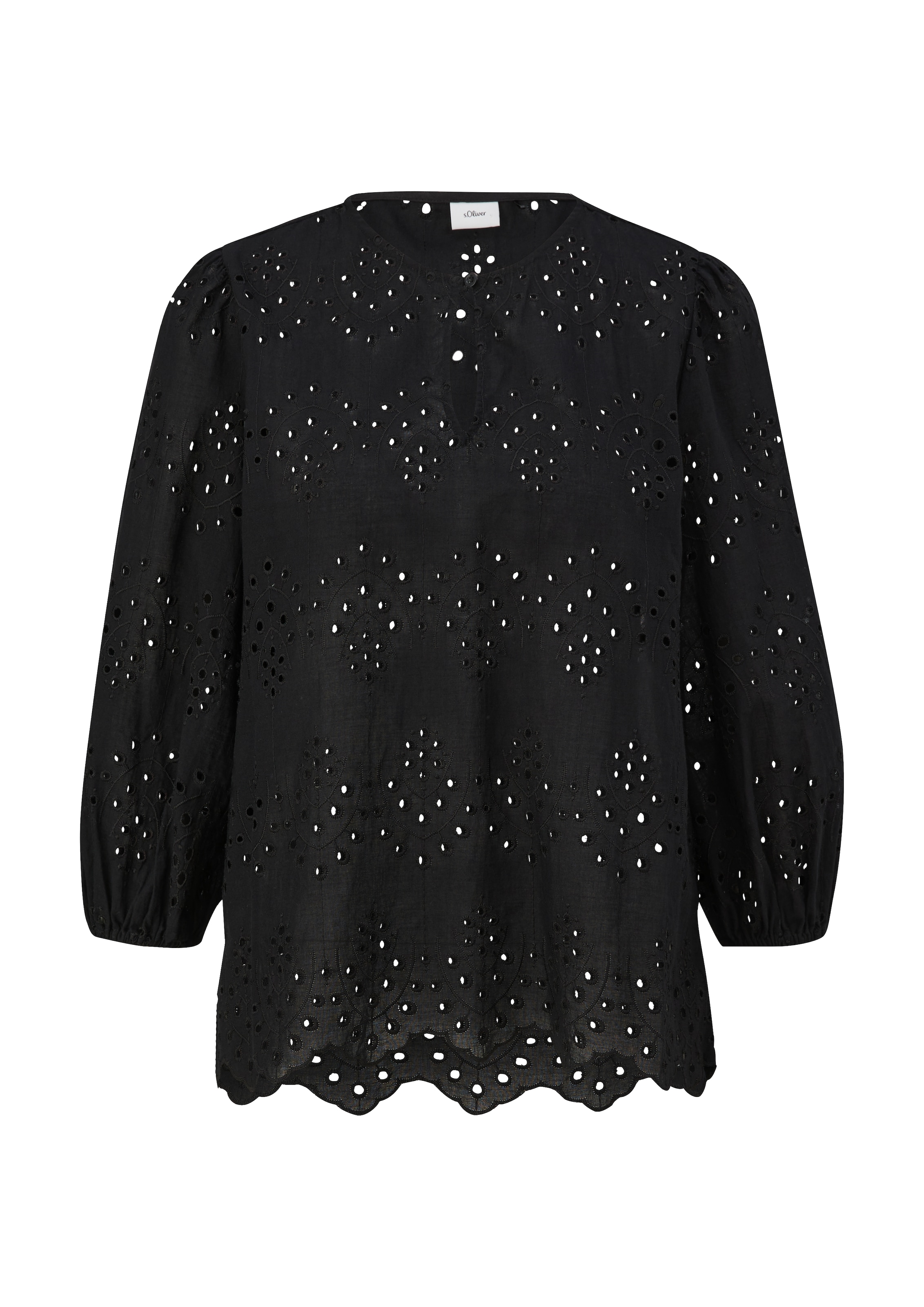 s.Oliver BLACK LABEL Bluse in Schwarz: Vorderseite