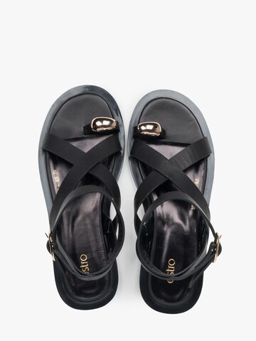 Estro - Sandalias con hebilla '11-10-80' en negro