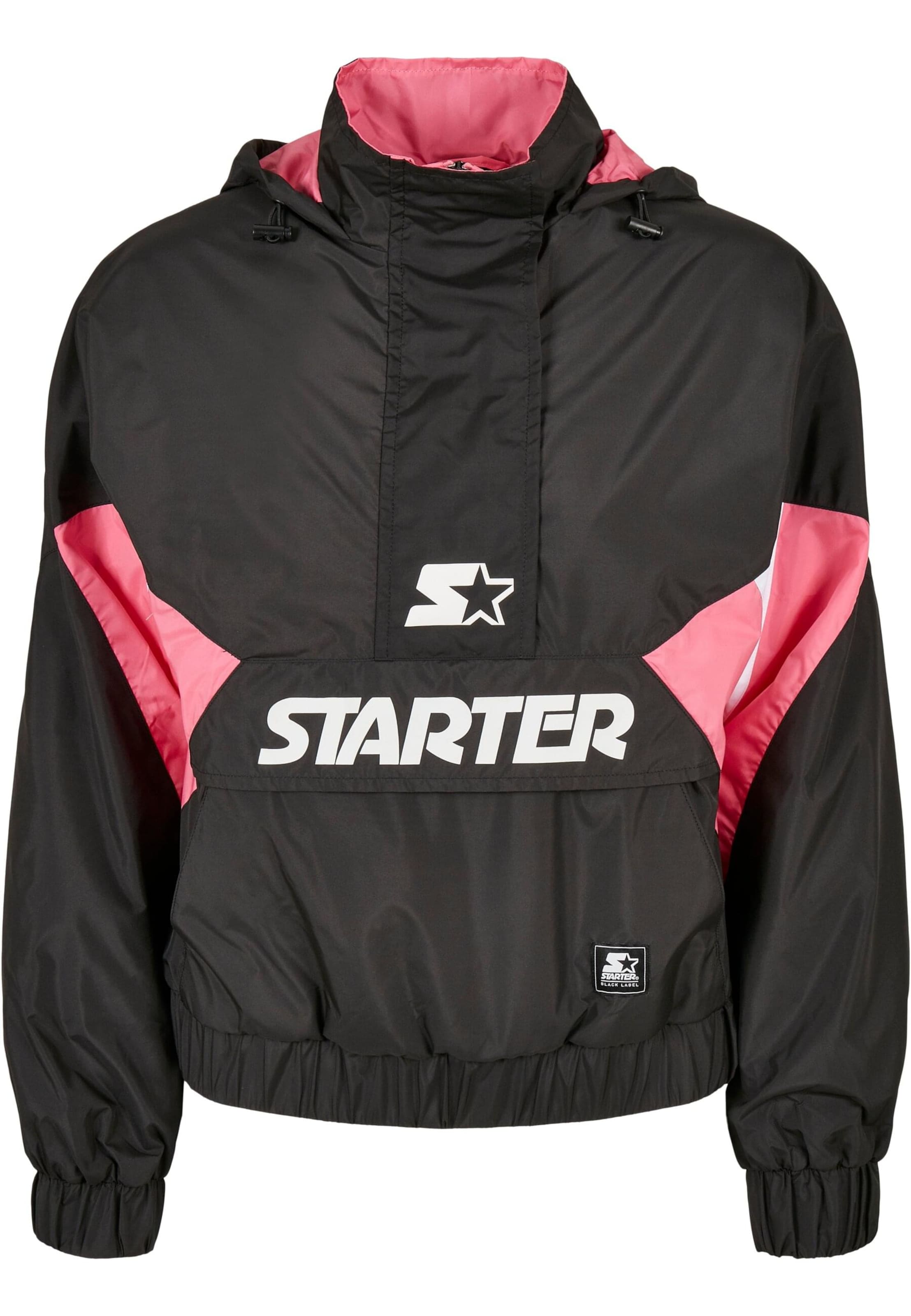 Starter Black Label Jacke in Schwarz: Vorderseite