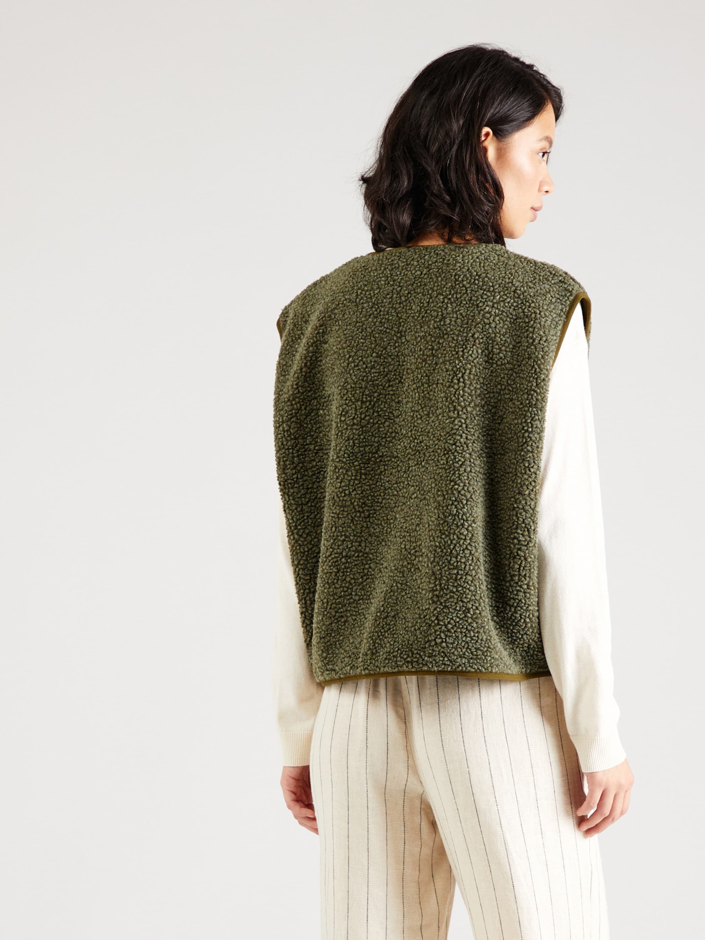 Gilet équestre Hobby Horse Vintage USA – Femme L, Rayé Or, Boutons