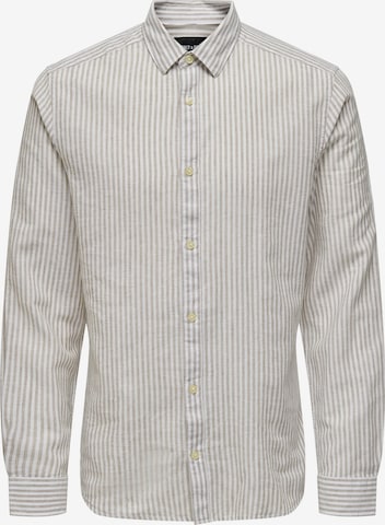 Only & Sons Button Up Shirt 'CAIDEN' in Green: front