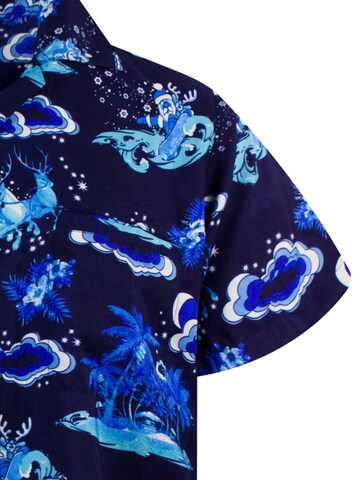 Regular fit Camicia 'Christmas Island' di King Kameha in blu