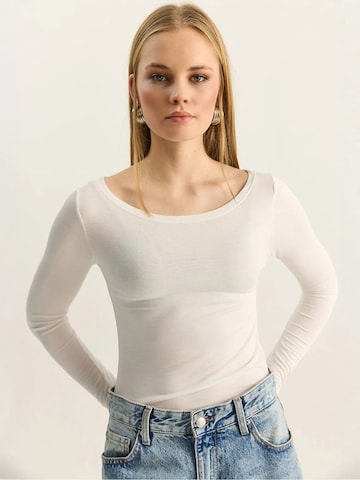 T-shirt Bianco Lucci en blanc