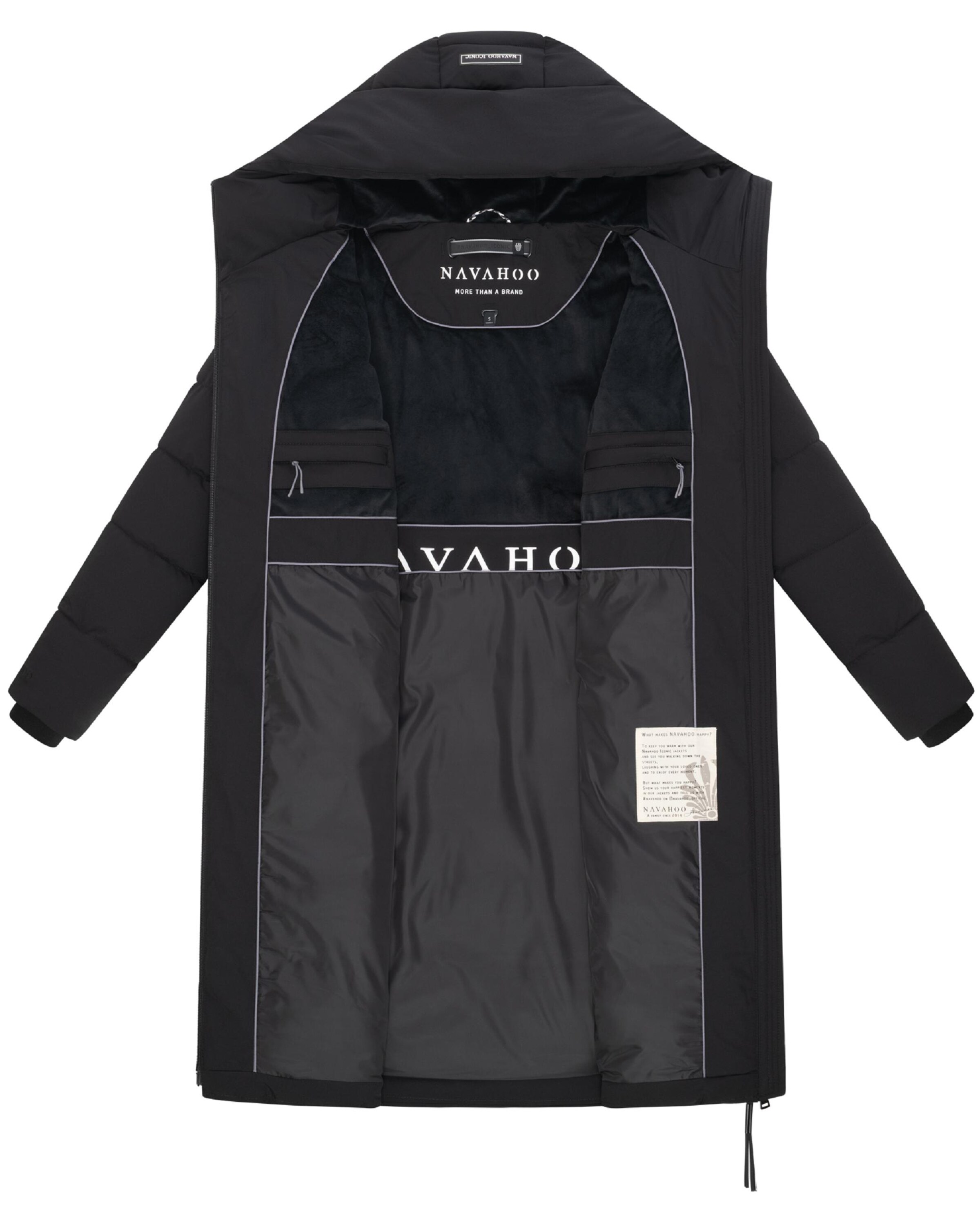 Palton de iarnă 'Schokokuss XIV' de la NAVAHOO pe negru